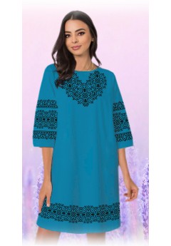 Плаття, смарагдовий габардин (6004-12)