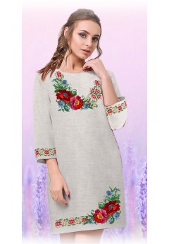 Плаття, льон беж (6006-05)