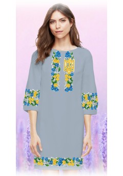 Плаття, сірий габардин (6010-15) Плаття, сірий габардин (6010-15)