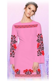 Плаття, рожевий габардин (60100-08)