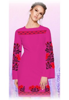 Плаття, малиновий габардин (60100-09)