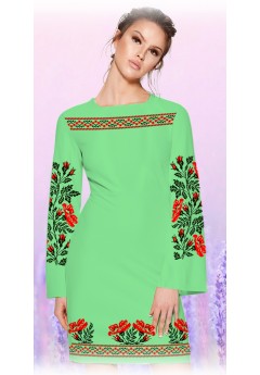 Плаття, салатовий габардин (60100-17)