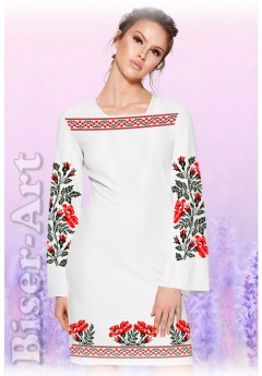 Плаття, льон білий (60100-22) Плаття, льон білий (60100-22)