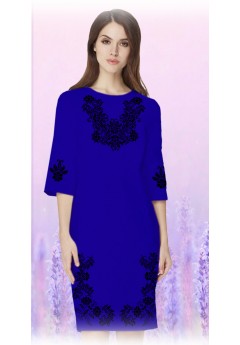 Плаття, синій габардин (60108-10) Плаття, синій габардин (60108-10)