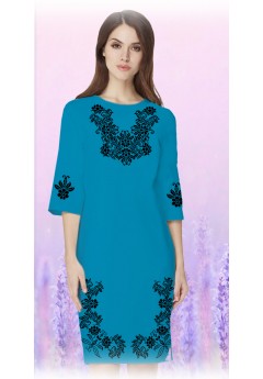 Плаття, смарагдовий габардин (60108-12)