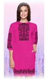 Плаття, малиновий габардин (60109-09)