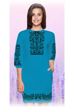 Плаття, смарагдовий габардин (60109-12)