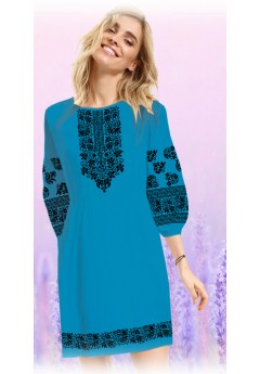 Плаття, смарагдовий габардин (60112-12)