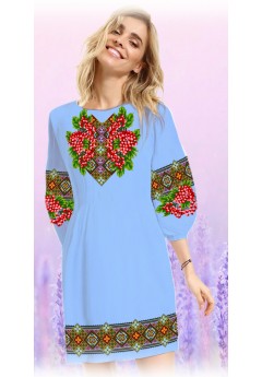 Плаття, блакитний габардин (60114-11)