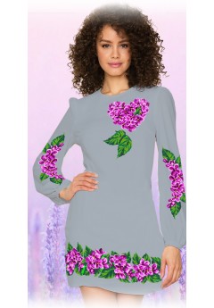Плаття, сірий габардин (60115-15)