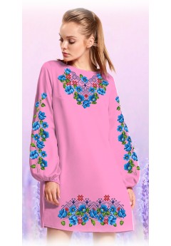 Плаття, рожевий габардин (60116-08)