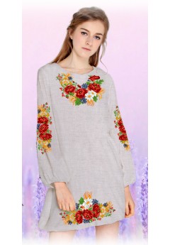 Плаття, льон беж (6012-05)