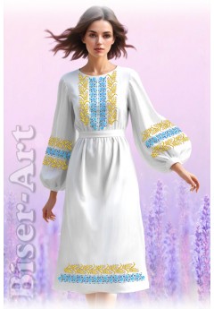 Плаття, габардин білий (6016)