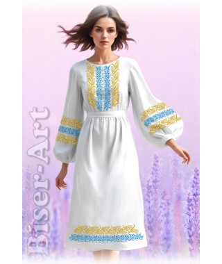 Плаття, габардин білий (6016)