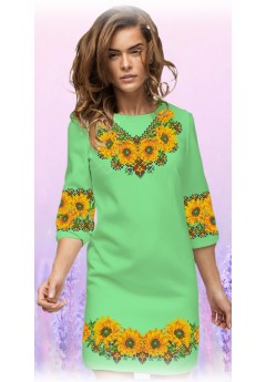 Плаття, салатовий габардин (6023-17)