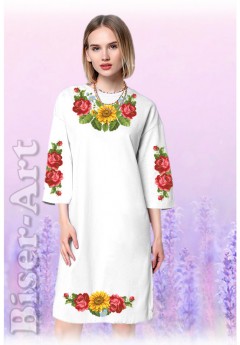 Плаття, льон білий (6026-02) Плаття, льон білий (6026-02)