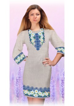 Плаття, льон беж (6029-05)