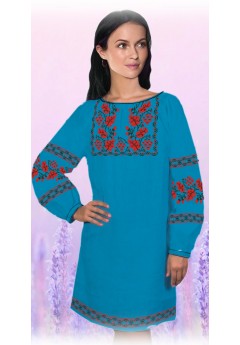 Плаття, смарагдовий габардин (6030-12)