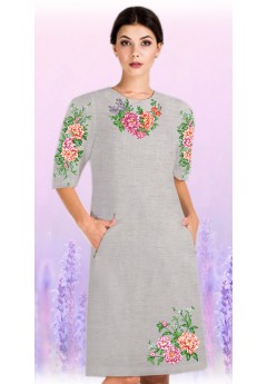 Плаття, льон беж (6038-05)