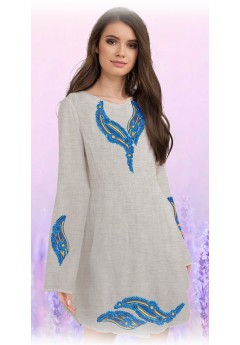 Плаття, льон беж (6040-05)