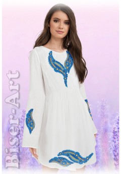 Плаття, льон білий (6040-02) Плаття, льон білий (6040-02)