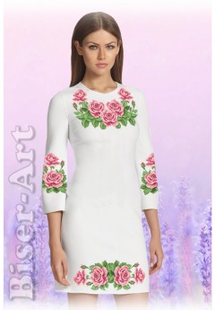 Плаття, льон білий (6041-02) Плаття, льон білий (6041-02)