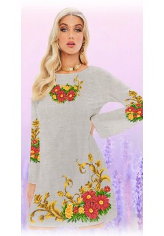 Плаття, льон беж (6050-05)