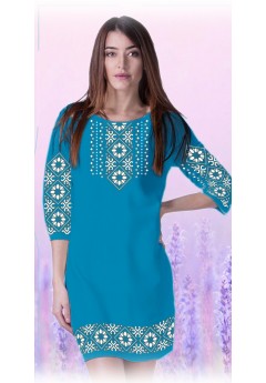 Плаття, смарагдовий габардин (6063-12)