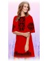 Плаття, червоний габардин (6066-07)