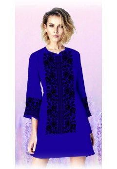 Плаття, синій габардин (6067-10) Плаття, синій габардин (6067-10)