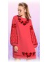 Плаття, кораловий габардин (6069-13)