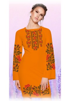 Плаття, оранжевий габардин (6070-16)