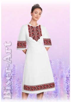 Плаття, льон білий (6071-02) Плаття, льон білий (6071-02)