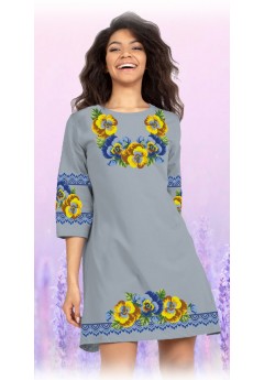 Плаття, сірий габардин (6076-15) Плаття, сірий габардин (6076-15)