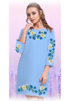 Плаття, блакитний габардин (6078-11)