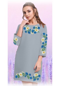 Плаття, сірий габардин (6078-15)