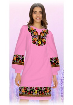 Плаття, рожевий габардин (6088-08)