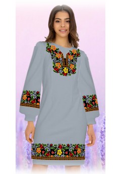 Плаття, сірий габардин (6088-15) Плаття, сірий габардин (6088-15)