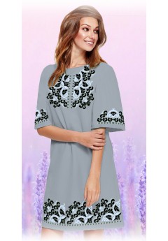 Плаття, сірий габардин (6091-15) Плаття, сірий габардин (6091-15)