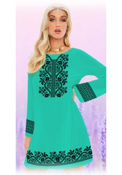 Плаття, м*ятний габардин (6093-06)