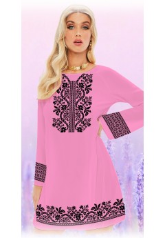 Плаття, рожевий габардин (6093-08)