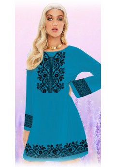 Плаття, смарагдовий габардин (6093-12)