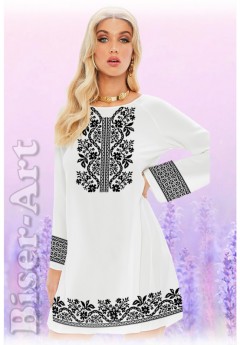 Плаття, льон білий (6093-02) Плаття, льон білий (6093-02)