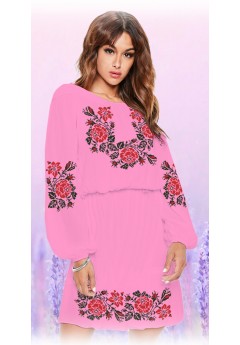 Плаття, рожевий габардин (6096-08)