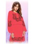 Плаття, кораловий габардин (6096-13)
