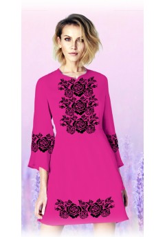 Плаття, малиновий габардин (6097-09)