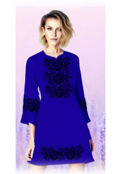 Плаття, синій габардин (6097-10) Плаття, синій габардин (6097-10)