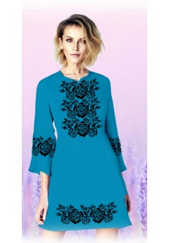 Плаття, смарагдовий габардин (6097-12)