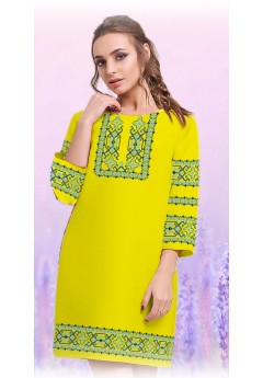 Плаття, жовтий габардин (6098-04)