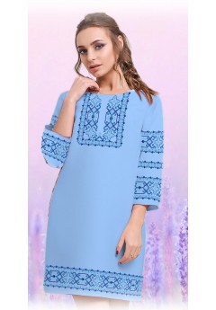 Плаття, блакитний габардин (6098-11)